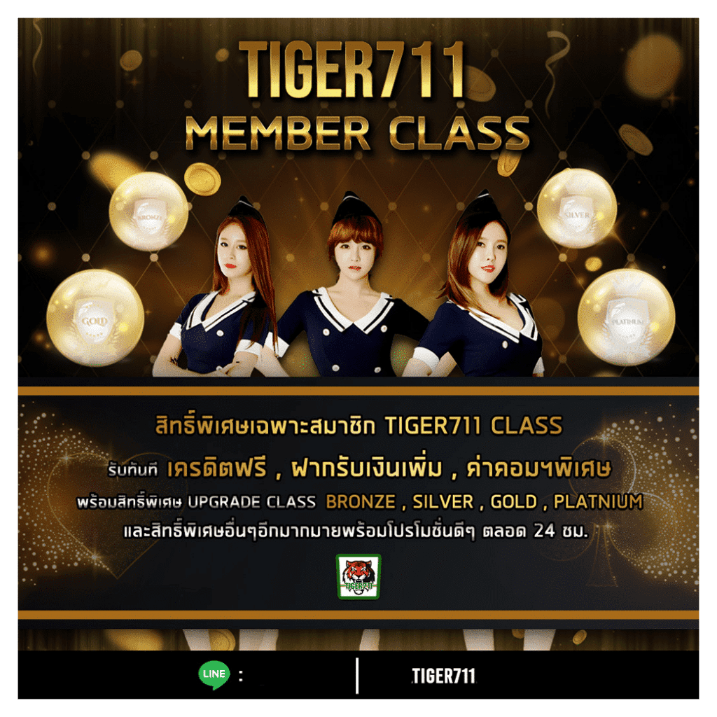 Tiger711 โปรโมชั่นแรง แจกเครดิตฟรี คืนยอดเสีย 7% ทุกวัน